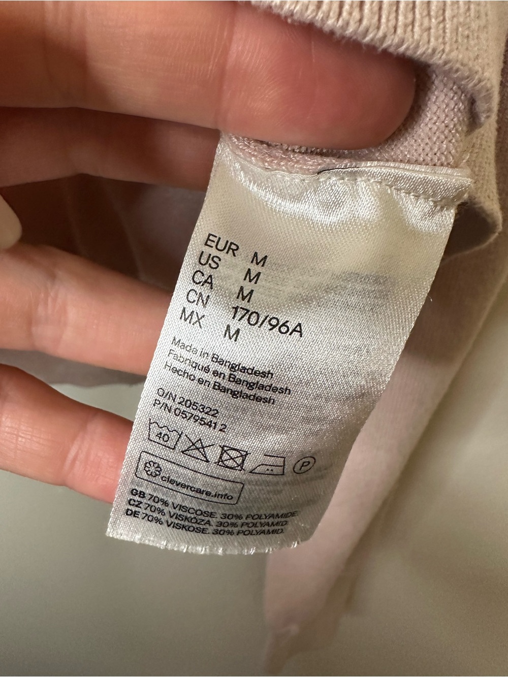 H&M Lightweight Pink Crewneck Cardigan Sweater - Picture 4 of 6